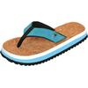 Zehentrenner F2 "BEACH SLIPPER Men&Woman" Gr. 38, blau (türkis), Schuhe, 38/39, Synthetik