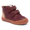 Winterstiefel BISGAARD "cuba tex", Kinder, Gr. 32, rot (bordeaux), Leder, klassisch, Schuhe, Klettschuh mit TEX-Membrane, Größenschablone zum Download