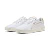 Sneaker PUMA "COURT LALLY DAYINIGHT", Gr. 42,5, weiß (puma weiß, puma weiß, puma gold), Synthetik, sportlich, Schuhe