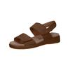 Riemchensandale CAPRICE "Caprice Sandalen Nubukleder", Damen, Gr. 38, grau (taupe), Nubukleder, casual, Schuhe