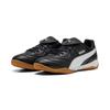 Hallenschuh PUMA "KING LIGA IT", Gr. 45, schwarz-weiß (puma schwarz, puma weiß, puma silber), Synthetik, sportlich, Schuhe