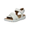 Keilsandalette GABOR "Gabor Sandalen Nappaleder", Damen, Gr. 40, weiß, Nappaleder, casual, Schuhe