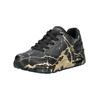 Sneaker SKECHERS "Skechers Sneaker Synthetik", Damen, Gr. 35, gold (schwarz, gold), Synthetik, casual, Schuhe