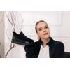 Plateausneaker REMONTE, Damen, Gr. 38, schwarz, Textil, Lederimitat, Lacklederimitat, unifarben mit Farbeinsatz, sportlich, Schuhe, Halbschuh, Casual-Sneaker mit Anziehlasche