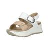 Keilsandalette IGI & CO "IGI & CO Sandalen Leder", Damen, Gr. 38, weiß, Leder, casual, Schuhe