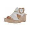 Keilsandalette GABOR "Gabor Sandalen Nappaleder", Damen, Gr. 40, braun (latte), Nappaleder, casual, Schuhe