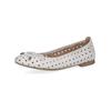 Ballerina CAPRICE "Caprice Ballerinas Nappaleder", Damen, Gr. 40, weiß, Nappaleder, casual, Schuhe