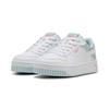 Sneaker PUMA "CARINA STREET SPACE BELLE PS", Gr. 33, puma weiß, puma weiß, sea glass, Synthetik, sportlich, Schuhe