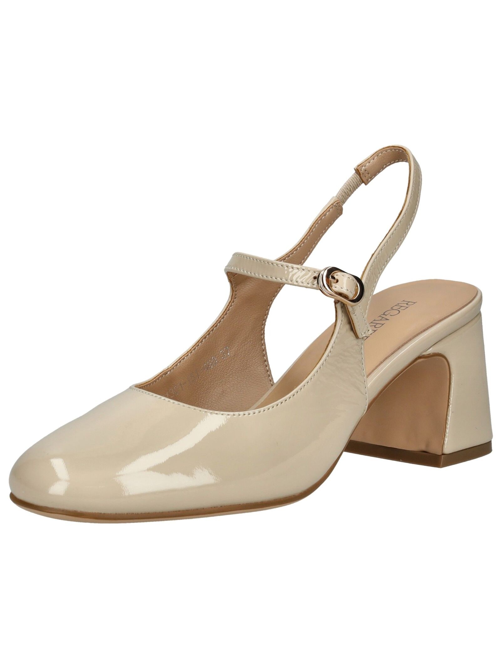 Slingpumps REGARDE LE CIEL "Regarde Le Ciel Pumps Leder", Damen, Gr. 41, crema lack, Leder, Schuhe Slingpumps