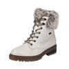Schnürstiefelette REMONTE "Remonte Stiefelette Glattleder", Damen, Gr. 38, weiß, Glattleder, casual, Schuhe