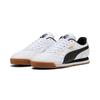 Sneaker PUMA "ROMA ANNIVERSARIO", Gr. 44, schwarz-weiß (puma weiß, puma schwarz, gum), Leder, mehrfarbig, sportlich, Schuhe