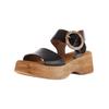 Riemchensandale GABOR "Gabor Sandalen Nappaleder", Damen, Gr. 40, schwarz, Nappaleder, casual, Schuhe