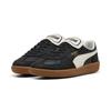 Sneaker PUMA "PALERMO PREMIUM", Gr. 45, puma schwarz, warm weiß, Leder, unifarben, sportlich, Schuhe