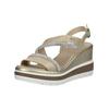 Keilsandalette NERO GIARDINI "Nero Giardini Sandalen Leder", Damen, Gr. 41, beige, Leder, casual, Schuhe
