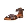 Riemchensandale PAVEMENT "Pavement Sandalen Leder", Damen, Gr. 38, braun, Leder, casual, Schuhe