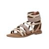Schaftsandalette LAZAMANI "Lazamani Sandalen Leder", Damen, Gr. 40, rosa (rose), Leder, casual, Schuhe