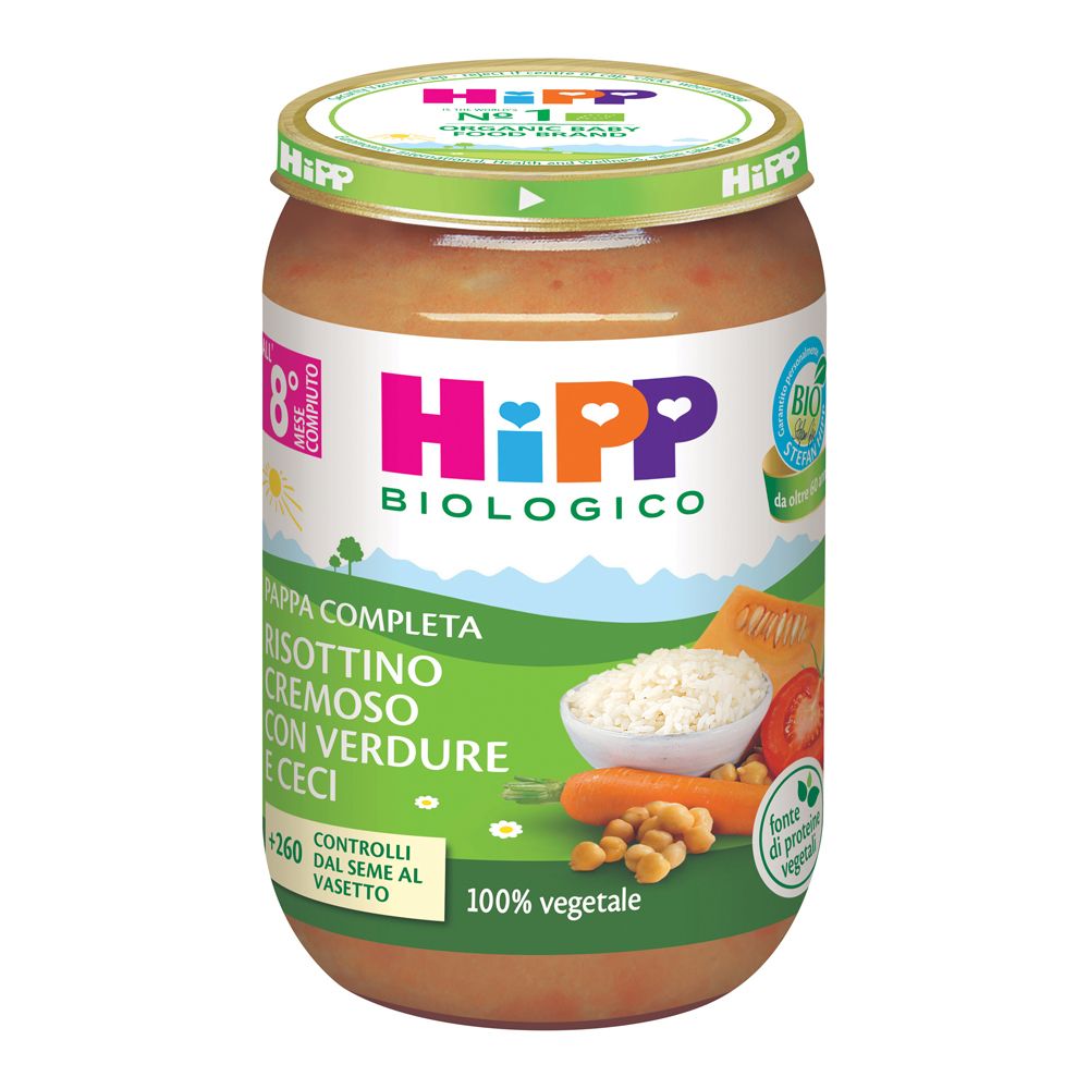 HIPP Risottino Cremoso Verdure Ceci 220 g Pappa