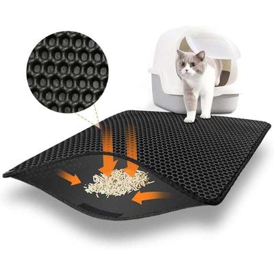 Niemals verwendet] Katzenstreumatte für Katzentoilette und Katzentoilette, Katzenstreu matt 60x45 Image