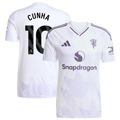 Manchester United adidas Auswärtstrikot 2025-26 mit Aufdruck Cunha 10 Image