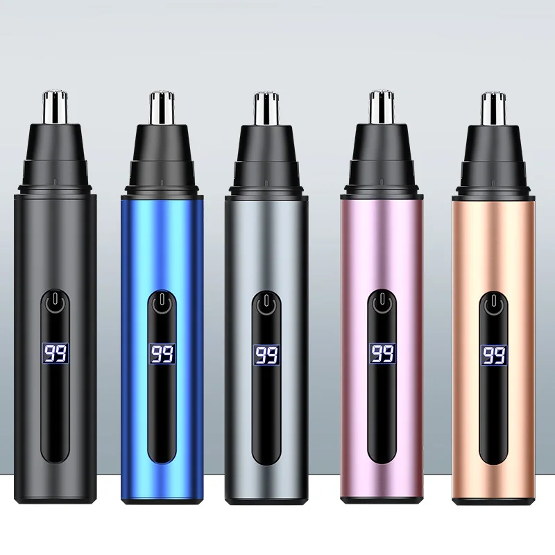 Nasenhaarschneider, schmerzloser Haarschneider, Nasenohren, Haar, Augenbrauen, wasserdicht, tragbar, Mini-Taschentrimmer für Männer und Frauen Image