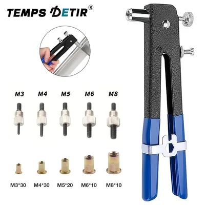 Manual Rivet Nut Gun Multi-Specification Plug-In Rivet Nut Tool Suitable For M3 M4 M5 M6 M8 Nuts Household DIY Rivet Nut Pliers