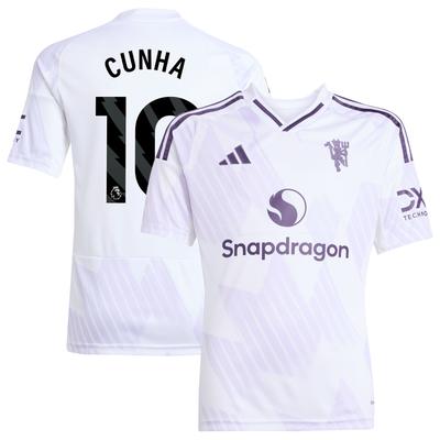 Manchester United adidas Auswärtstrikot 2025-26 - Kinder mit Aufdruck Cunha 10 Image