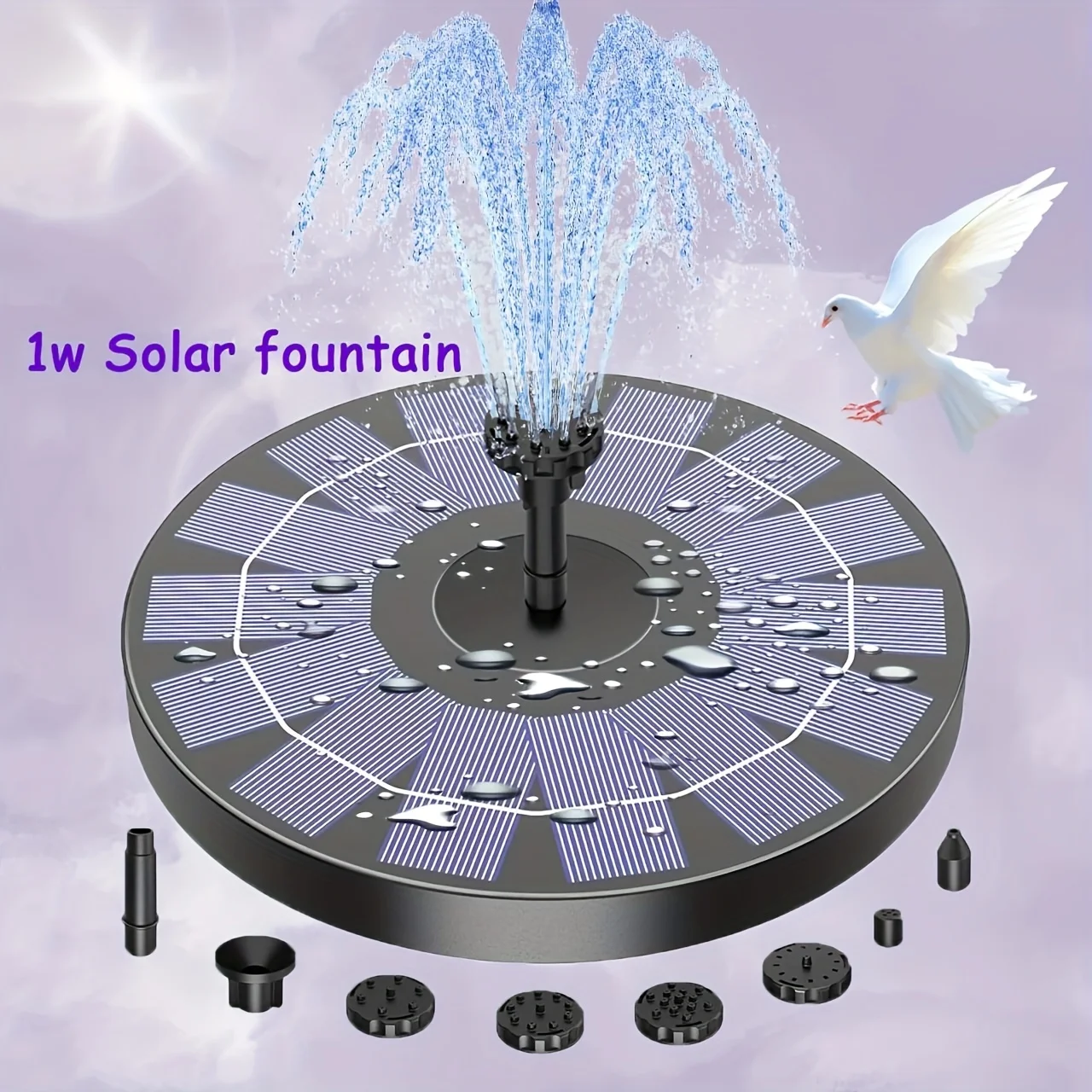 Pompe de Fontaine Solaire Circulaire Flottante Mini Fontaine de Jardin pour Piscine Extérieure, Cour et Décoration Paysagère Aquatique fontaine pour balconfontaine écoénergétiqueaccessoire de jardin