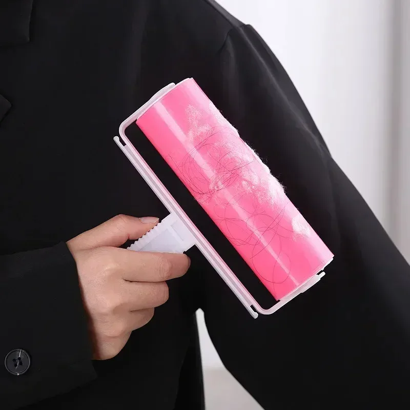 Große, hochwertige, neue, waschbare, wiederverwendbare Kleidung, Haare, Tierhaare, klebrige Rolle, Haushaltsreinigung, tragbarer Haarentferner Image