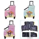 Cartoon Sanrios Luggage Kuromi Kids's Riding Suitcase Anime Trolley Case Travel Password Boarding Suitcase Can Sit or Ride Gift