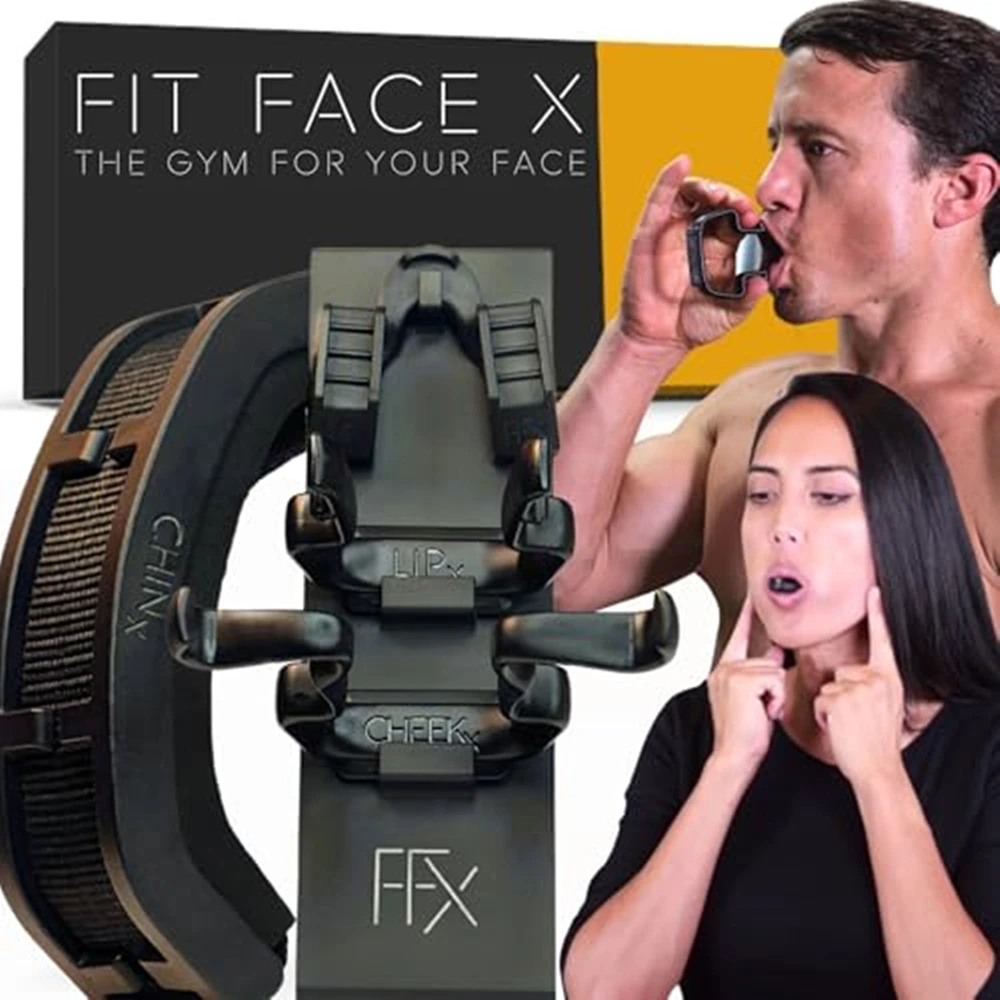 FACE SCULPTING GYM – 4 Werkzeuge, die über 60 Gesichtsmuskeln trainieren/Gesichtslift in einer Box/Full Sculpt Your Wangen, Hals, Jowls, Jawline, Image