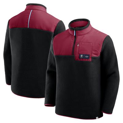 Aston Villa Microfleecejacke – Schwarz – Herren Image