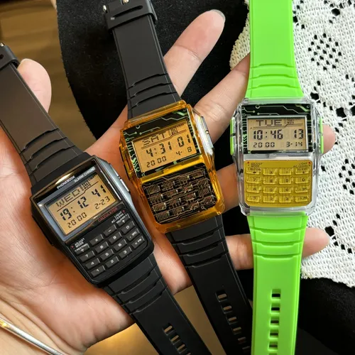 Montre électronique LED de luxe pour hommes, Style ordinateur, numérique, sport, calculatrice multifonction