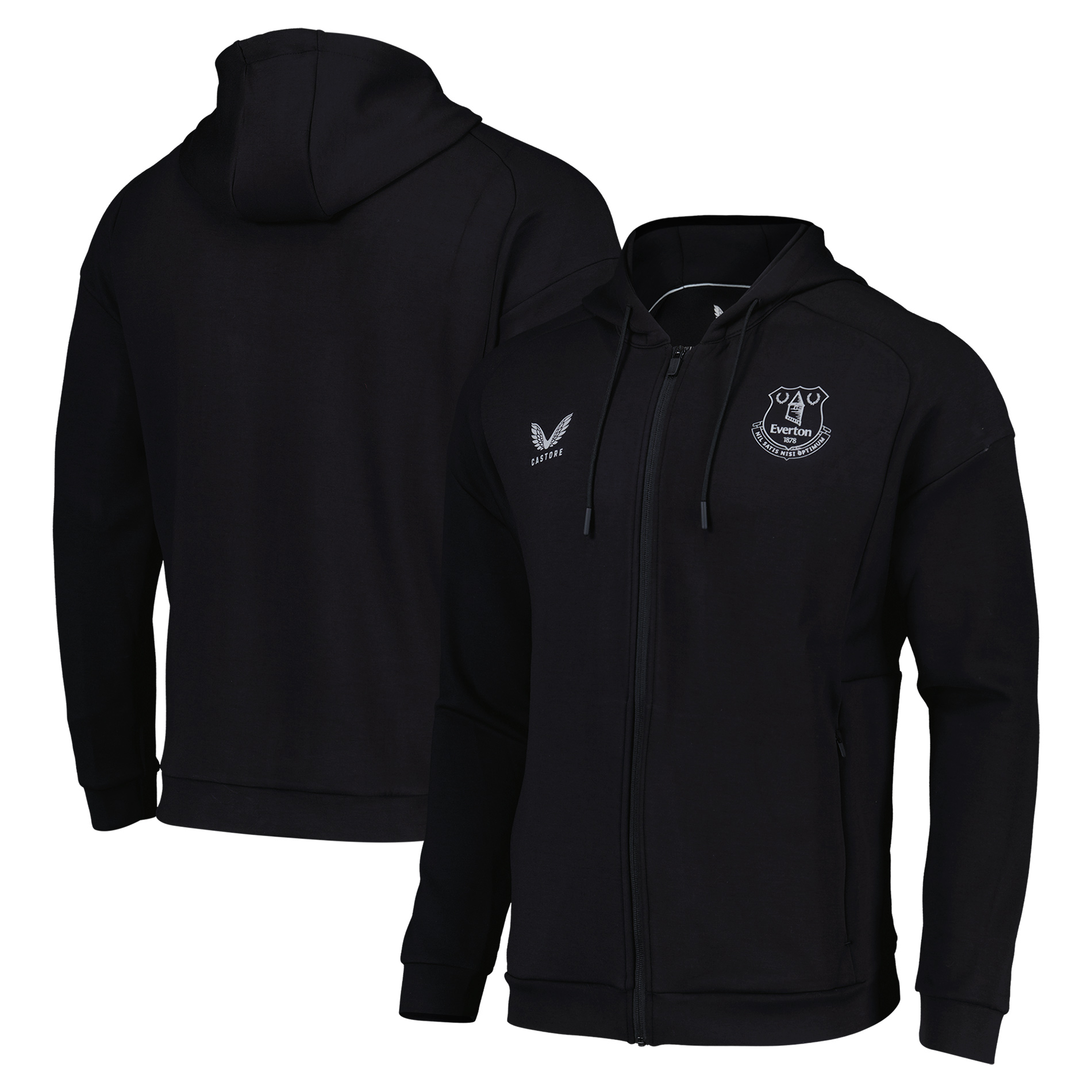 Everton Castore Travel Reißverschluss Hoodie - Schwarz Image