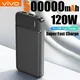 VIVO 120W 50000mAh PowerBank Caricatore portatile super veloce Batteria esterna PoverBank PowerBank ad alta capacità per iPhone Samsung