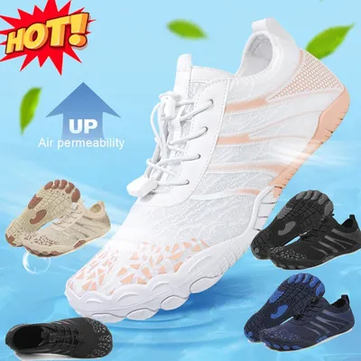 Aqua Shoes Barefoot Water Shoes Gym Sneakers Anti-Slip Quick-Dry Outdoor Beach Upstream Wading Swimming Shoes for Women Men