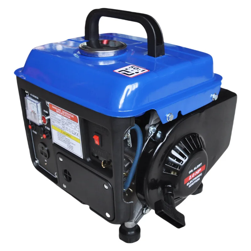 Upgrade 110V 650W US Kleiner Generator Mini Benzingenerator Mini Tragbarer Haushalt Camping Stiller manueller Generator Image