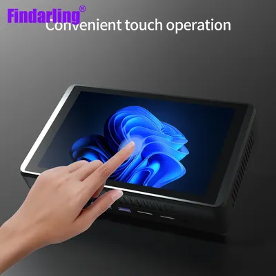 8 inch windows 11 pro mini pc with touch screen/industrial tablet minipc office advertising machine touch all-in-one NUC