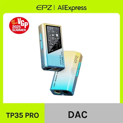 EPZ TP35 Pro Dongle Type C USB DAC Audio HiFi Decoder Portable Audio Headphone Amplifier CS43198X2 Decoder Support EQ Mic Call