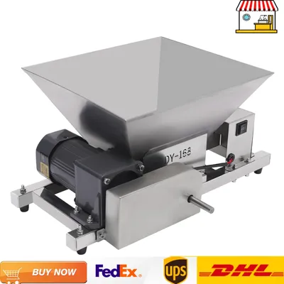 60W 220V Electric Grain Grinder Stainless Steel 4L/1.06gal 44lbs/h Rice Corn Grinding Machine