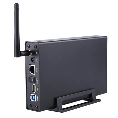 Blueendless BS-U35WF 300Mbps USB 3.0 Wi-Fi Streaming Server 3.5" External Hard Drive HDD Enclosure &File Server &AP & USB WiFi S