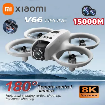 Xiaomi V66 Mini Drone 8k Hd Profession Wide Angle Camera Wifi Fpv Rc Dron Height Keep Helicopter Foldable Quadcopter Kids Toys