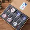 Gift Set Household Ceramic Spoon Hand-painted High-value Long-handled Spoon Creative Dessert Spoon Eco-friendly Underglaze Paint