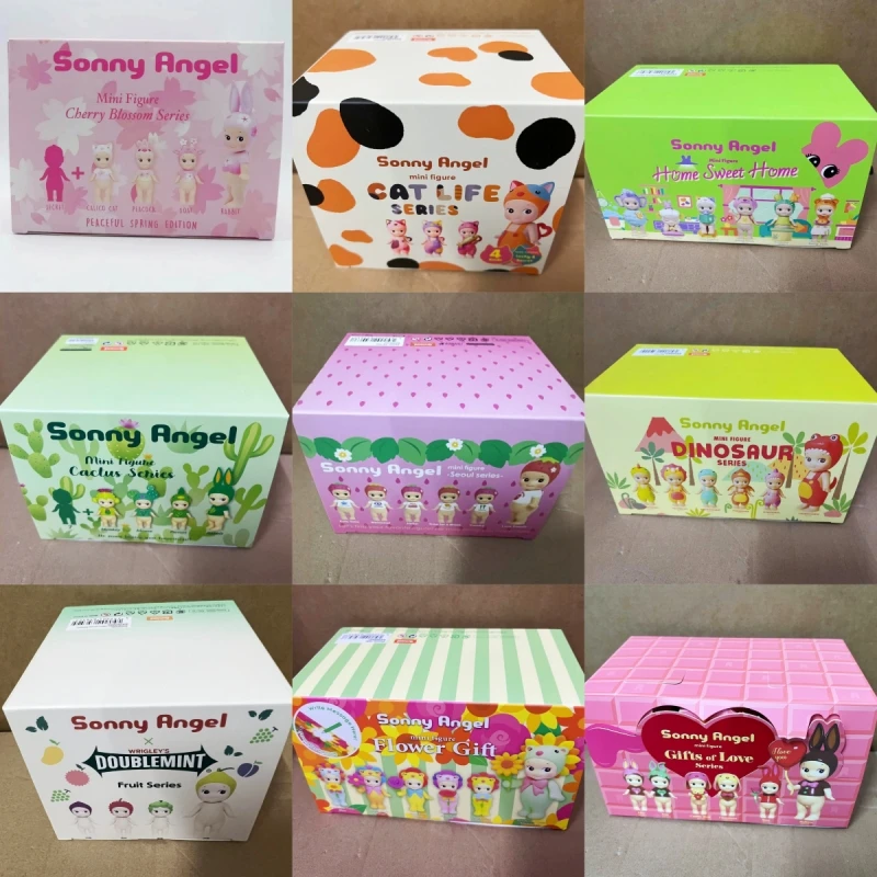 Sonny Angel Series Blind Box Anime Figures Cherry Blossoms Ornaments Cute Dolls Fans Mini Anime Figure Christmas Birthday Gift
