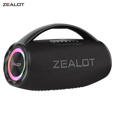 ZEALOT-S97 80W Bluetooth Speaker Powerful Wireless Speaker with Portable Handle, for Party, Camping,RGB Colorful Light