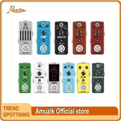 Rowin Pedal Order EQ Compressor Boost Gain Distortion Fuzz Noise Gate Tuner Modulation Delay Harmonizer Guitar Effect Pedals