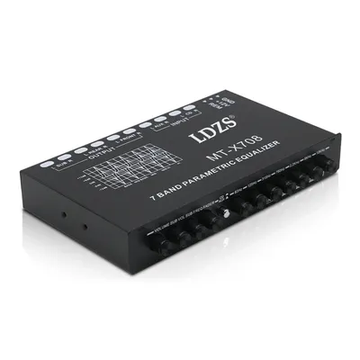 Professional 7 Band Car Equalizer Multifunctional Car EQ Tuning Crossover Amplifier Parametric Equalizer Car Equaliz