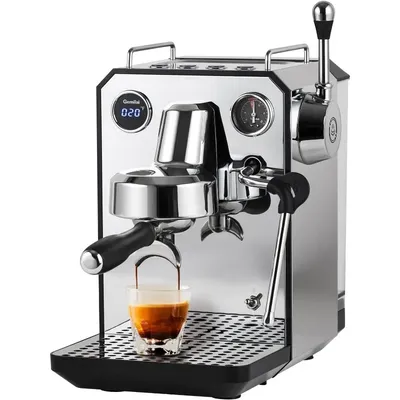 Espresso Machine, 15 Bar Professional Semi-Automatic Espresso Maker with Milk Frother Steam Wand & 57oz Removable Water Tank