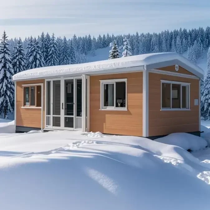 40ft Tiny House, Foldable Tiny Prefab Home with Well Equipped Bathroom & Kitchen, Portable, Cabin Prefab Space Tiny House