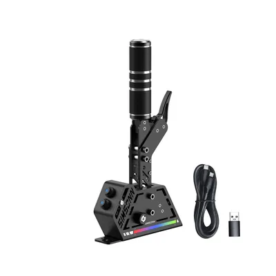 SIMSONN SQ Pro Sim Racing Shifter RGB Racing Simulator Sequential Shifter High-precision Hall Sensor shifter for PC Games