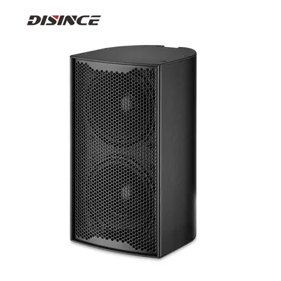 100W Bookshelf Speaker Black High-Performance 16-Ohm Full Range Passive & IP Indoor Outdoor Wall-mounted Aluminum Shell